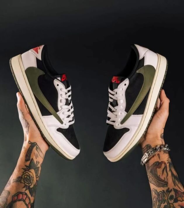 Jordan 1 Low x Travis Scott “Olive-Reverse - Image 3